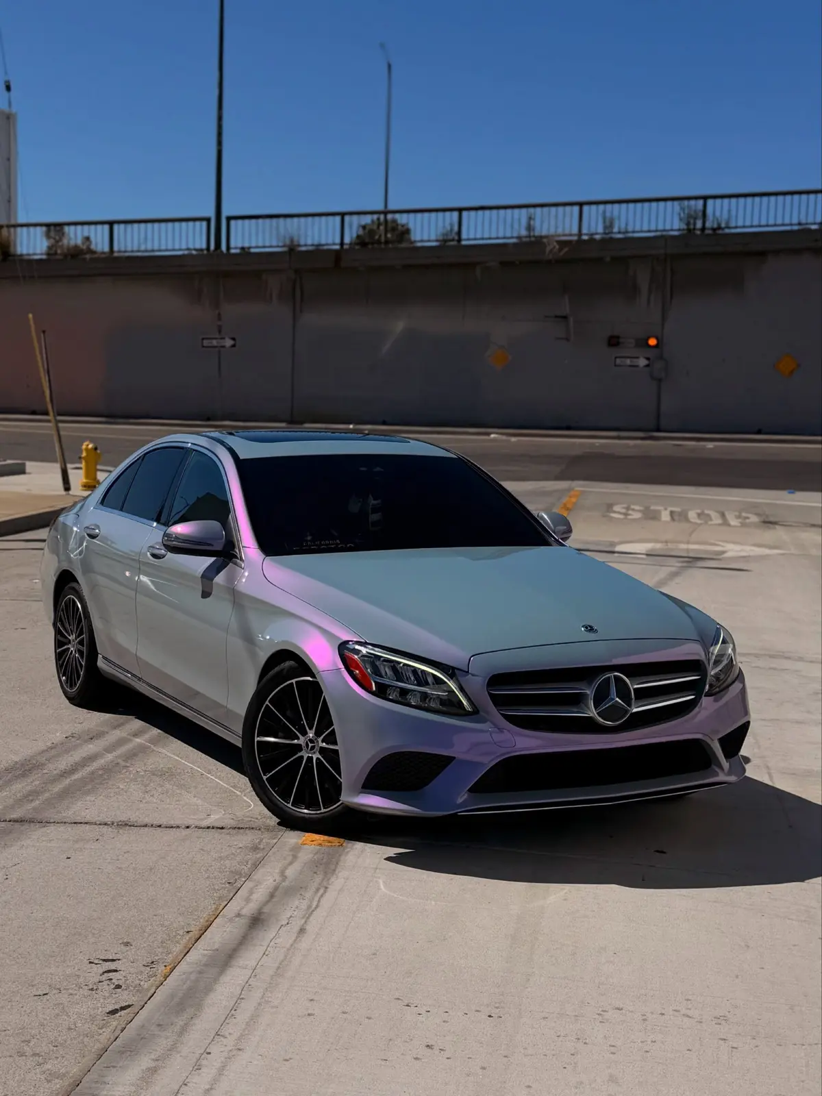 MERCEDES-BENZ C300 — PURPLE FULL COLOR CHANGE