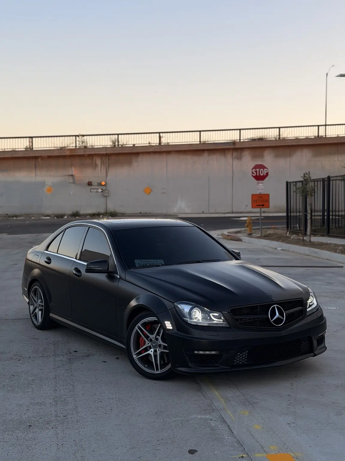 MERCEDES-AMG C63 — SATIN BLACK